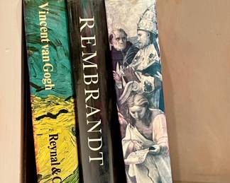 Books on Van Gogh, Rembrandt & Raphael
