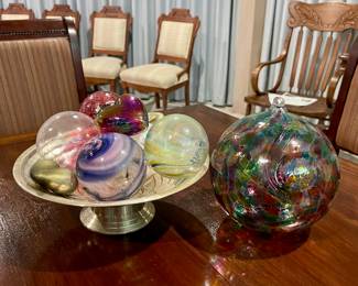 Vintage Art-glass Orbs