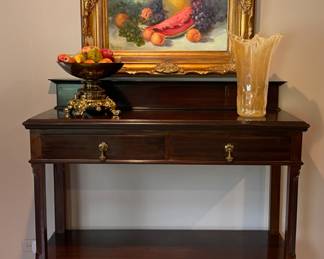 Two Tier American Mahogany Server C. 1920