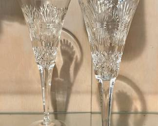 Waterford Crystal Millenium Prosperity Wheat Flutes