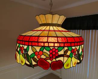 Leaded Glass Light Shade $ 460.00 (will NOT reduce 75 % )