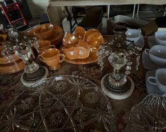 OVERVIEW OF THE VINTAGE GLASSWARE AND UNIQUE CANDLE HOLDERS