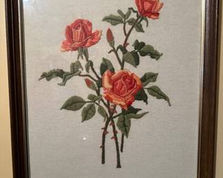 EMBROIDERED ROSES