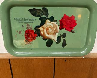 ANTIQUE METAL ADVERTISING TRAY