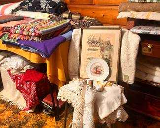 ANTIQUE#NEEDLEWORK#LINENS#ADVERTISING