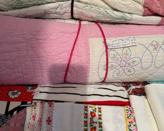 MORE QUILTS AND VINTAGE TABLECLOTHS