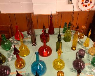 OVERVIEW OF MCM CRACKLE GLASS #BLENKO