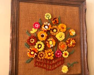 #VINTAGE#YARN#ART# POSIES