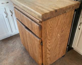 Rolling Butcher Block Prep Table $ 228.00