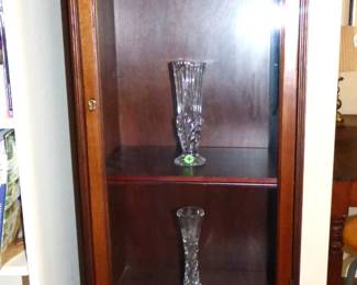 Nice Small Mahogany Curio with drawers (See next pic)