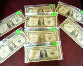 Silver Certificate $1 Bills