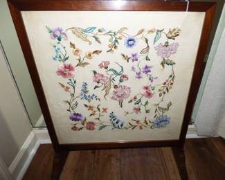 Crewel Fire Screen