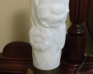 One of a Pair of Art Deco Glass Lamps