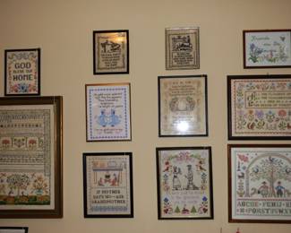 Vintage Framed Samplers