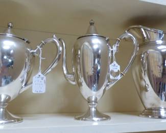 Sterling Coffee Pots & Water Pitcher