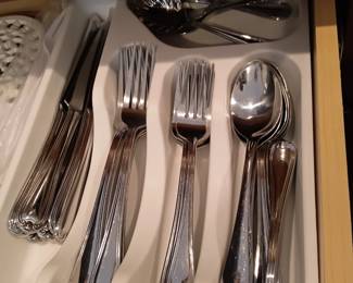 Reed and Barton 1810 stainless set.
Other mixed cutlery