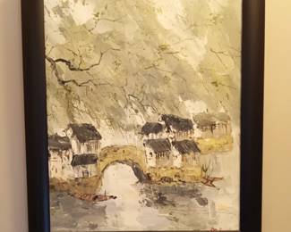 Framed original oil paintings