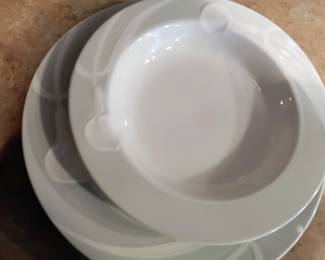 Mikasa Fine China set. At least 8 place settings are available, sold as set.