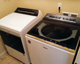 Luxury Whirlpool washer and dryer set is only a couple of years old, and was rarely used!