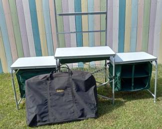 Packed up in carrying bag, outside kitchen by Cabela's. Also available is an outdoor stove. Clean, in good condition.