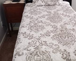 Several high quality twin mattresses are available! These have rarely been used. At least two sets of luxury linens are present for each bed, available for purchase separately.