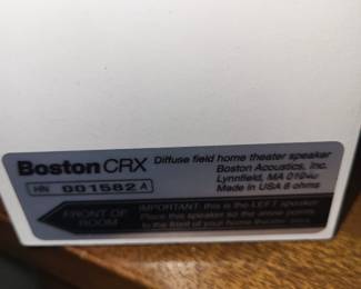 BOSTON CRX SPEAKERS