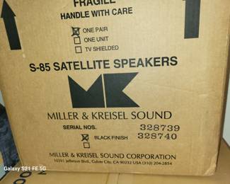 MILLER & KREISEL S-8 SATELLITE SPEAKERS