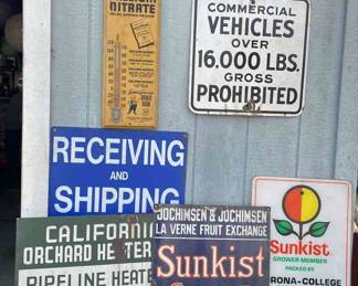  05 Metal Acrylic Signs Thermometer Representing The Citrus Industry  Shipping