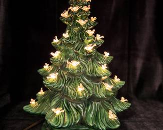 Vintage Ceramic Lighted Christmas Tree  WORKING!