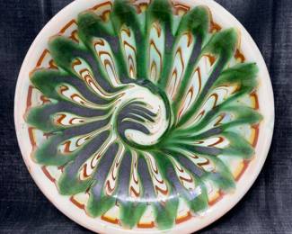 MidCentury Glazed Stoneware Bowl, Marked THL Or HTL DANMARK 