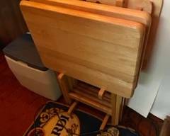 Snack tables - we have a few sets to choose from.  They might come in handy for the holidays. 