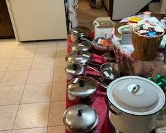 Pots, pans, cookware, etc.