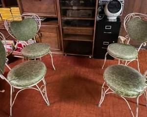 Vintage metal chairs.  DIY or use as is.  