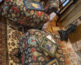 Chair and ottoman by Fairfield