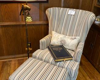 Chair and ottoman by Fairfield