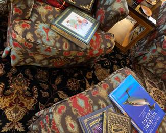 Chair and ottoman by Fairfield