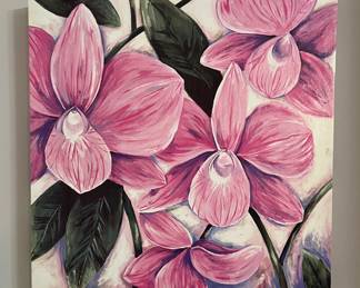 Floral canvas art