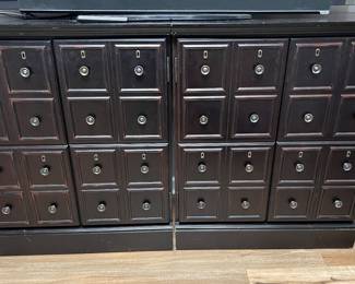 Apothecary style cabinets