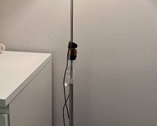 Silver floor lamp