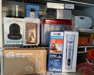 Assorted small appliances, some new in box