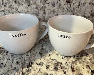 Crate & Barrel coffee mugs