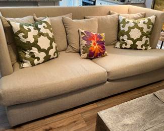 Crate & Barrel sofa designed by Milo Baughman