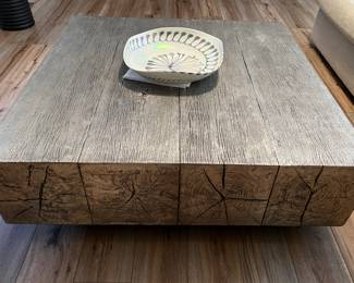 Z Gallerie silver wood coffee table