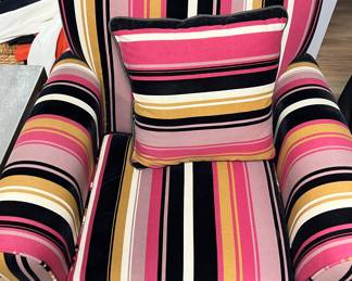 Fusion striped armchair