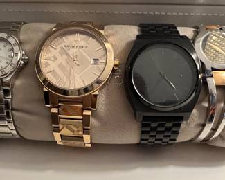 Women's watches including Burberry and Nixon