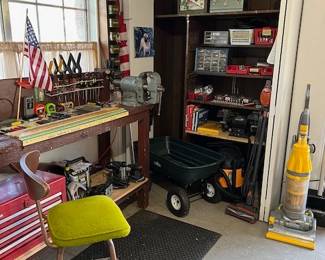 Groundwork dump cart, Chicago wet/dry vacuum, Dyson vacuum