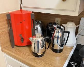 vintage Regal coffee pot, Farberware percolator