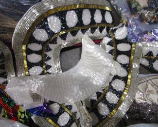 Beads, trims, buttons