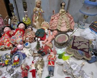 Iroquois whimsey, dolls, lamps, more