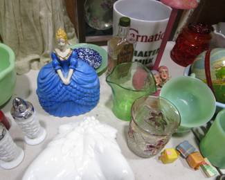 Jadeite, glassware, more